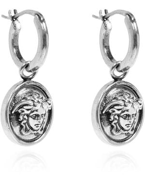 Versace Brass Earrings - Blue