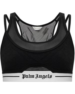 Palm Angels Top With Z Logo - Black