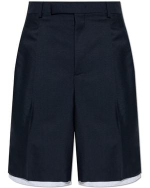 Jil Sander Wool Shorts - Blue