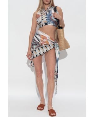 Ferragamo Silk Pareo - Blue