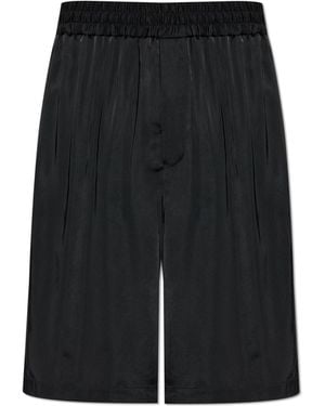 Jil Sander Satin Shorts - Black