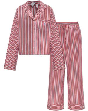 Polo Ralph Lauren Two-Piece Pyjamas With Logo - Pink