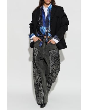 R13 Silk Shirt - Blue