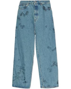 Vetements Wide-Leg Jeans - Blue