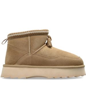 EMU Suede Snow Boots 'Mim' On Platform - Brown