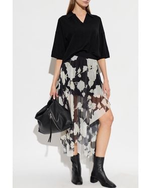 AllSaints Asymmetric Skirt 'Loria' - Black