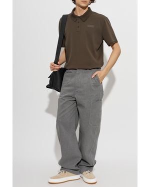 Givenchy Polo With Logo - Gray