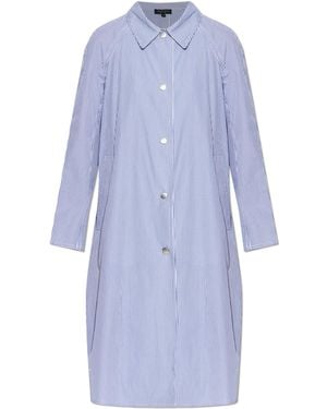 Rag & Bone Cotton Coat With Striped Pattern - Blue