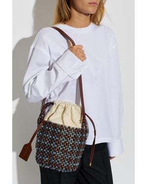Marni Beaded Bag - Gray