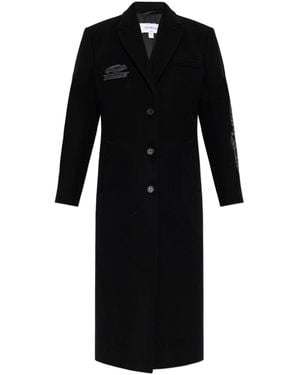 Off-White c/o Virgil Abloh Wool Coat - Black