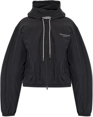 Alexander Wang Jacket With Logo - Black
