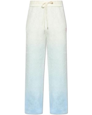 CASABLANCA Trousers With Gradient Effect - White
