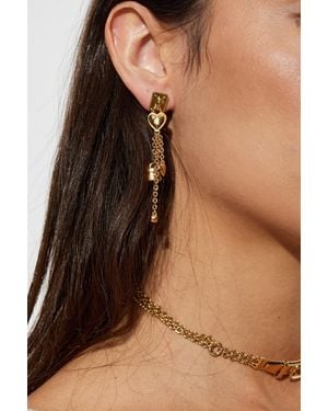 Chloé Long Earrings - Brown