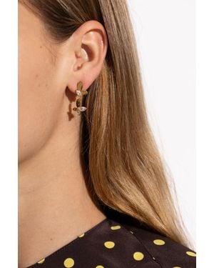 Kate Spade Earrings With Shimmering Crystals - Black