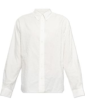 KENZO Cotton Shirt With Monogram - White
