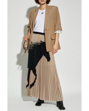 Munthe Pleated Skirt - Natural