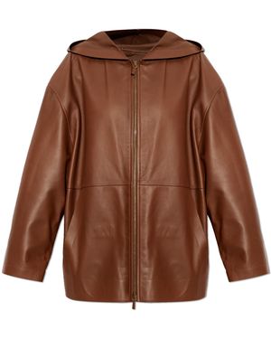 Max Mara Leather Jacket 'Acinoso' - Brown