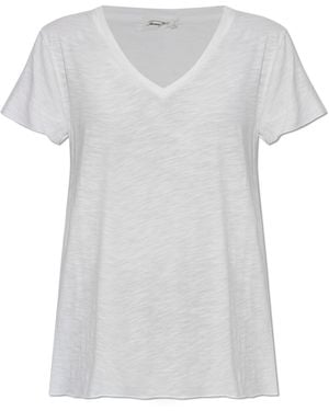 American Vintage V-Neck T-Shirt - White