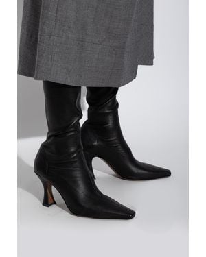 Neous Heeled Boots 'Ran Underknee' - Gray