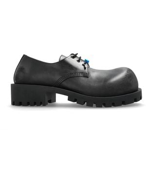 Balenciaga "Hummer" Derby Shoes - Black