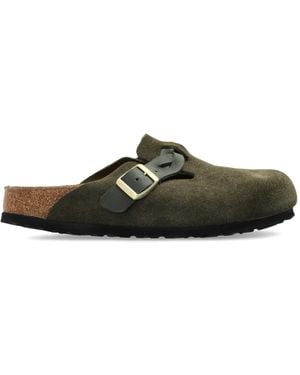 Birkenstock Boston Braided Slippers - Green