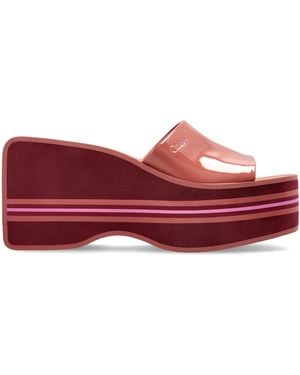 Chloé Wedge Sandals "Swimming Cool" - Red
