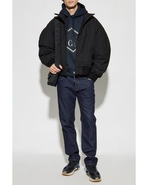 Emporio Armani Sweatshirt With Embroidered Logo - Blue