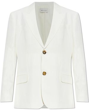 Ami Paris Single-Vent Blazer - White