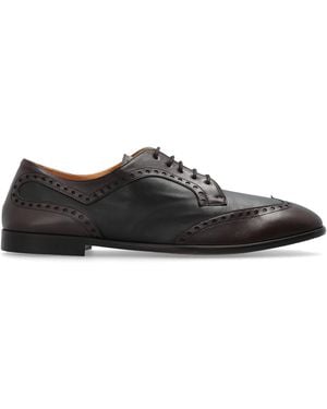 Versace 'Mick' Leather Shoes - Black