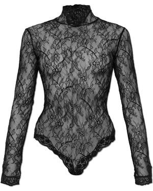 Valentino Garavani Lace Bodysuit - Black