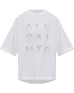 AllSaints T-Shirt 'Stacks' - White