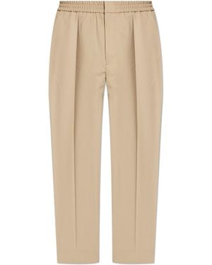 Ami Paris Wool Trousers - Natural