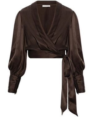 Zimmermann Silk With Tie - Black