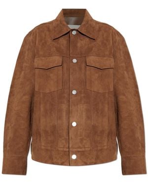 Ami Paris Suede Jacket - Brown