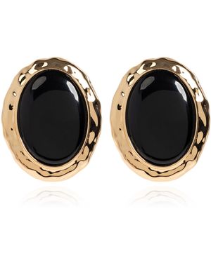 Self-Portrait Vintage Style Earrings - Black