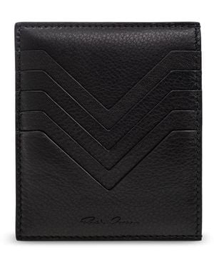 Rick Owens Leather Card Holder - Black
