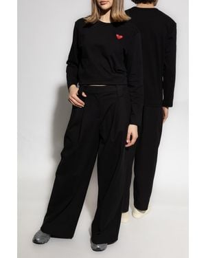 COMME DES GARÇONS PLAY Long Sleeve T-Shirt - Black
