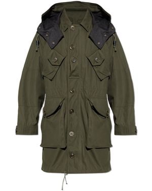 Maison Margiela Parka With A Detachable Hood - Green