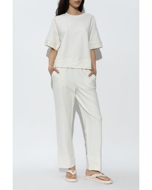 Hanro Sweatpants From The 'Natural Living' Collection - White