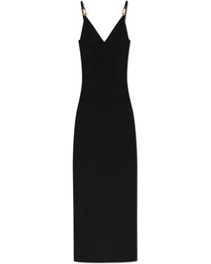 Versace Strappy Dress With A Fitted Cut - Black