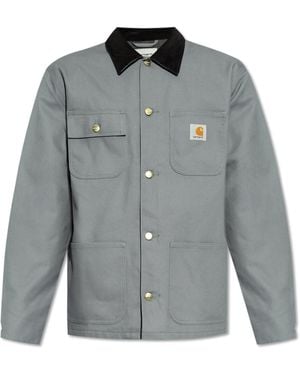 Carhartt Jacket With Corduroy Collar - Grey