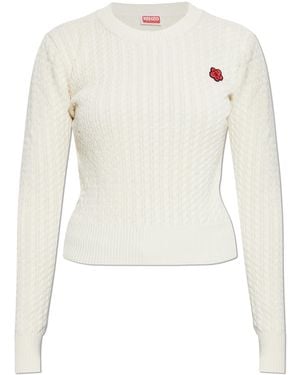KENZO Jumper With Patch - White