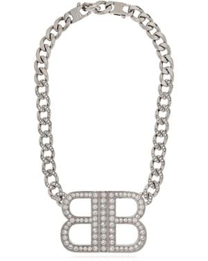 Balenciaga Brass Necklace - Grey