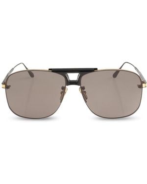 Linda Farrow "Skye" Sunglasses - Grey