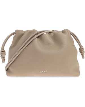 Loewe Shoulder Bag "Medium Flamenco" - Brown