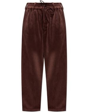 Y-3 Wide-Leg Trousers - Purple