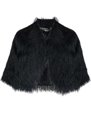 By Malene Birger Cape 'Pinla Fringes' - Black