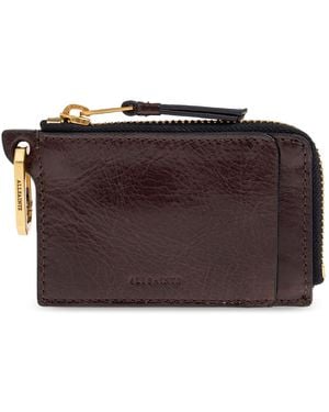 AllSaints Leather Card Holder 'Remy' - Brown