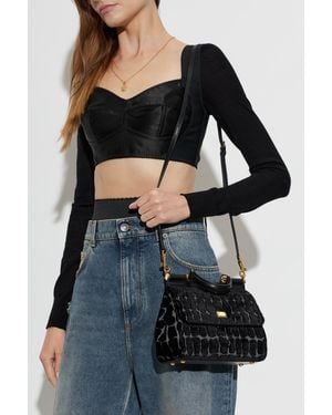 Dolce & Gabbana 'Sicily Small' Bag - Black