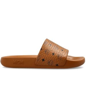 MCM Monogram Slides - Brown